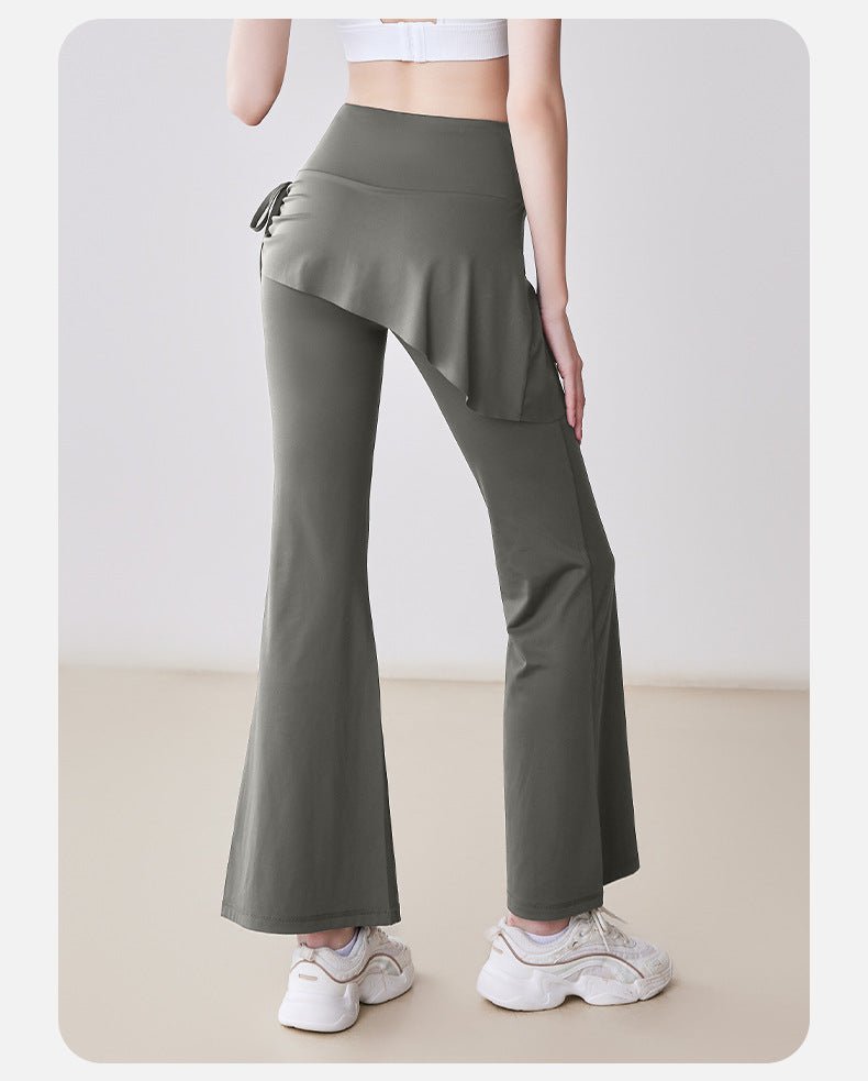 High Waist Skirted Flare Yoga Pants Women | Slim Fit Sport Leggings - Women's Activewear by Ceecile